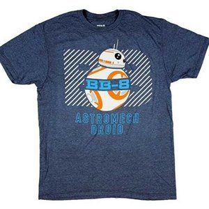 Star Wars BB8 T Shirt Sz M Astromech Droid Robot  Licensed Graphic Blue NEW